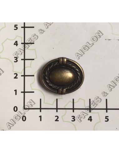 GARNITURE - CONCHO OVALE A RIVETER RANCH REF. MG 2909