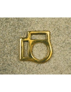 CARRE DE LICOL LAITON SELLERIE REF. 65/2 - 2 PASSANTS