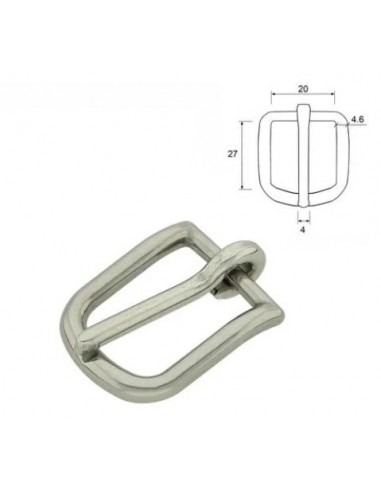 BOUCLE BRIDE SELLERIE ZAMAK ACIER INOXYDABLE