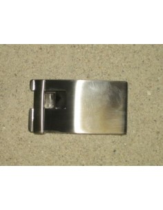 BOUCLE CEINTURE ZAMAK ACIER P1414 LARGEUR 30MM NICKEL SATINE