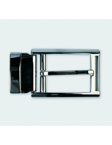 BOUCLE CEINTURE ZAMAK ACIER P7333 LARGEUR 35MM NICKEL SATINE