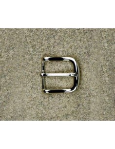 BOUCLE CEINTURE LAITON MIL 569 LARGEUR 35MM NICKEL SATINE