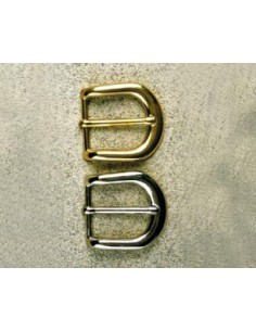BOUCLE CEINTURE LAITON MIL 568 LARGEUR 35MM NICKEL SATINE