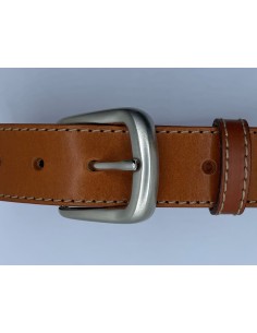 BOUCLE CEINTURE LAITON MIL 702 LARGEUR 35MM NICKEL SATINE