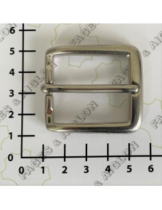 BOUCLE CEINTURE LAITON OS 1391 LARGEUR 30MM NICKEL OPAQUE