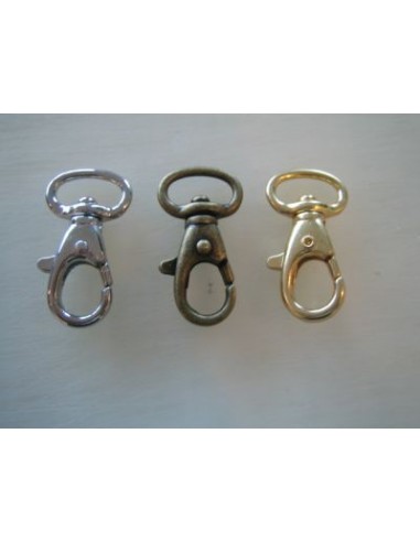 MOUSQUETON TOURNANT A POMPE - TIRETTE - BELIERE OVALE J17