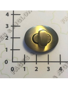 FERMOIR TOURNIQUET OVALE POUR SAC MAROQUINERIE 83400