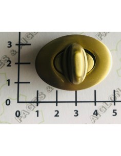 FERMOIR TOURNIQUET OVALE POUR SAC MAROQUINERIE S383