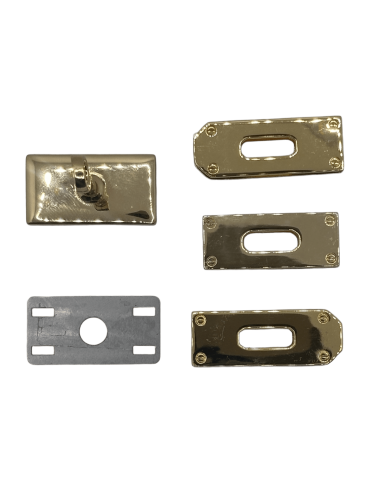 FERMOIR TOURNIQUET RECTANGLE STYLE SELLIER LUXE "H" 83002