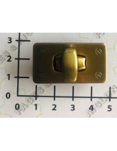 FERMOIR TOURNIQUET RECTANGLE POUR SAC MAROQUINERIE 5591