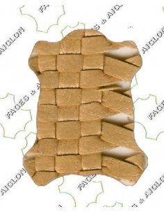 TRESSE SUR CHEVRE AJOURE 4MM EN LARGEUR 0.7M