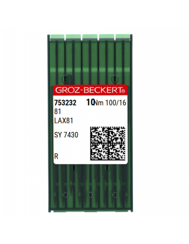 AIGUILLE 81 R GROZ-BECKERT CLAESS CUIR POINTE RONDE PAR 10