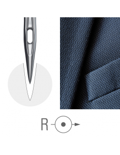 AIGUILLE 88 R GROZ-BECKERT TISSU &amp; CUIR POINTE RONDE PAR 10 2