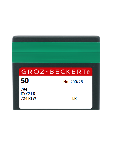 AIGUILLE 794 LR GROZ-BECKERT CUIR TRANCHANTE BISEAUTEE PAR 10