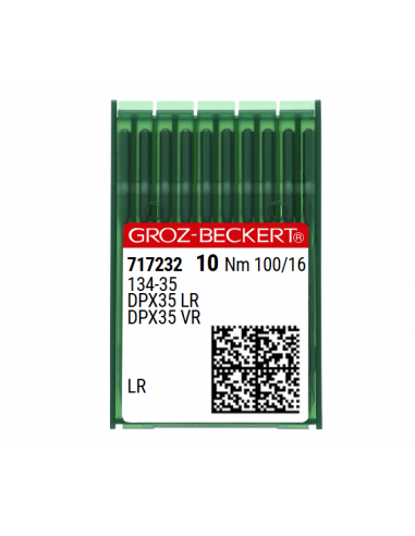 AIGUILLE 134-35 LR GROZ-BECKERT CUIR TRANCHANTE BISEAUTEE PAR 10