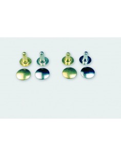 RIVET MALE (PIED) LAITON N°9 TRES LONG H15.4MM POUR CALOTTE 9 PAR 100