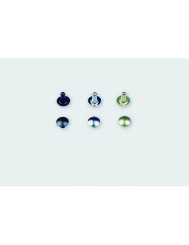RIVET LAITON N°4 SIMPLE COMPLET Ø5.8MM PIED 6MM PAR 100