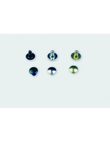 RIVET LAITON 15G11 COMPLET Ø6.8MM PIED 11MM PAR 100
