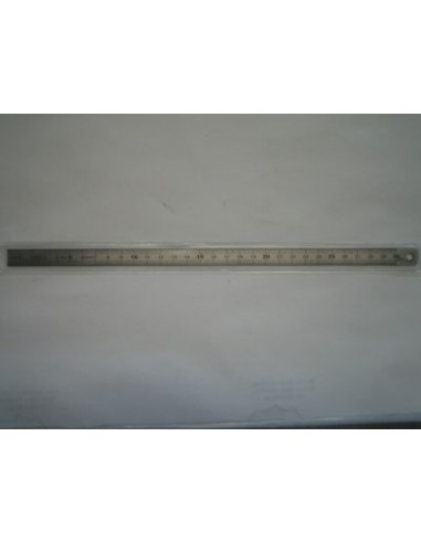 REGLET ACIER INOXYDABLE - FLEXIBLE - 1 FACE CM-MM - 1 FACE CM-MM-½MM