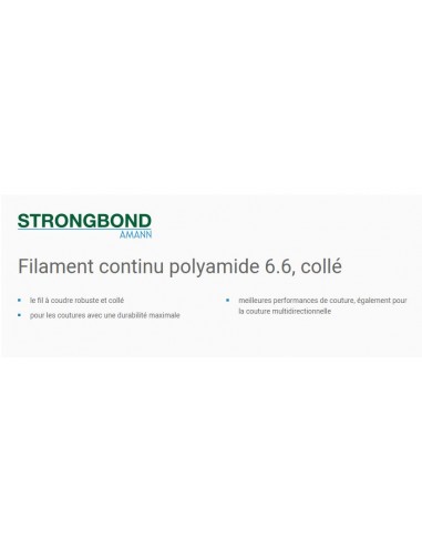 FIL STRONGBOND 60 - bobine 5.000m. - noir-blanc