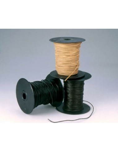 LACET CUIR 1.5MM - NATUREL - 1ère qualité - bobine 50m.