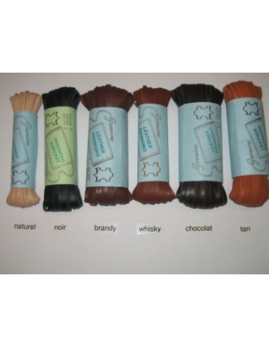 LANIERE CUIR KANGOUROU - 8MM - BOBINE 10M.