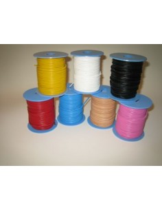 LACET CUIR ROND 2.5MM BOBINE 25M