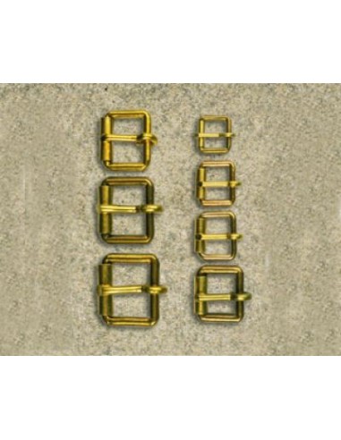 BOUCLE A ROULEAU LAITON SELLERIE DOREE