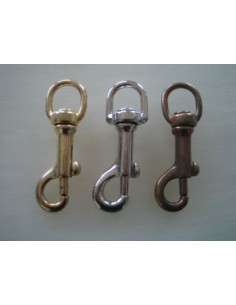 MOUSQUETON TOURNANT A POMPE - TIRETTE - BELIERE DEMI-RONDE TU083 2