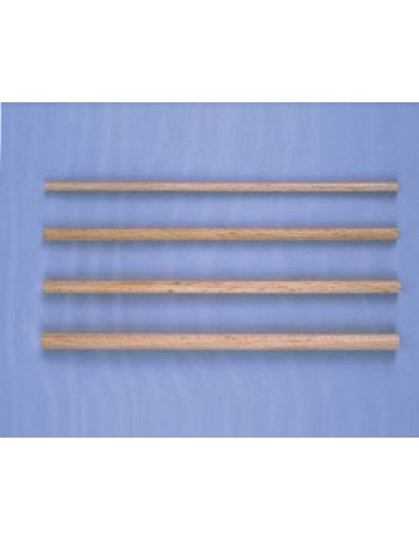 BAGUETTE RONDE BOIS 5MM - LONGUEUR 14CM - SACHET DE 20