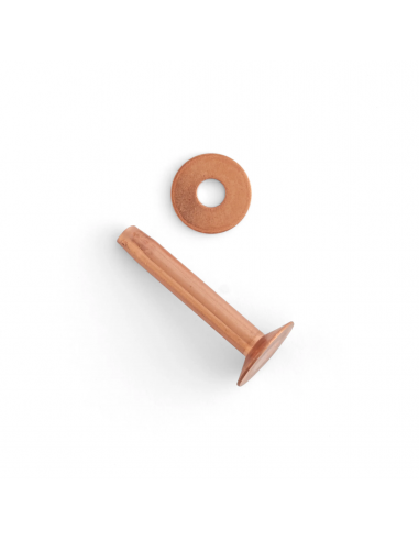 ART.1282 RIVETS CUIVRE 1 INCH - sachet de 50.-TANDY LEATHER