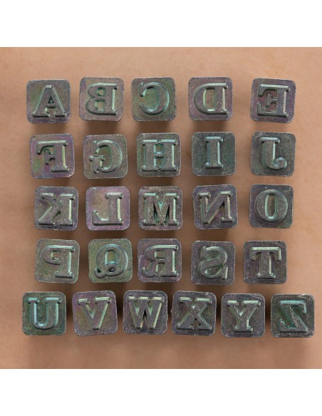 ART.4903 ALPHABET A FRAPPER PM - TANDY LEATHER