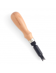 ART.1811 GOUGE V AVEC MANCHE - TANDY LEATHER