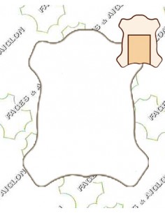 CROUTE CROUPON TANNAGE CHROME PIGMENTEE 1.4/1.6MM