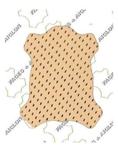 VEAU DOUBLURE TANNAGE MINERAL PERFORE BEIGE