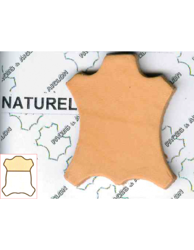 COLLET TANNAGE VEGETAL MAROQUINERIE CHAIR ENDUITE NATUREL