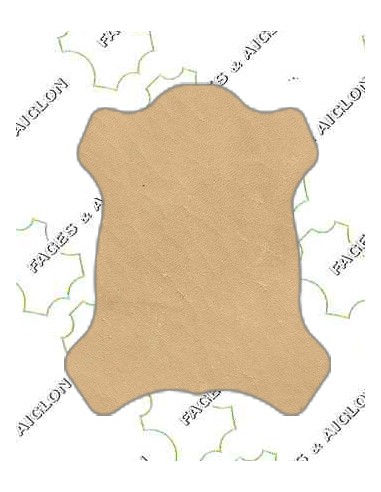 VEAU DOUBLURE TANNAGE MINERAL NATUREL 0.8/1.0 BEIGE