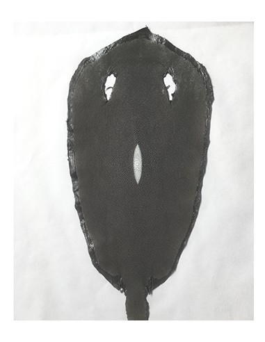 PEAU DE GALUCHAT PERLE 8 inch GRIS