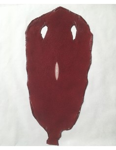 PEAU DE GALUCHAT PERLE 8 inch BORDEAUX