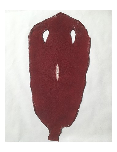 PEAU DE GALUCHAT PERLE 8 inch BORDEAUX