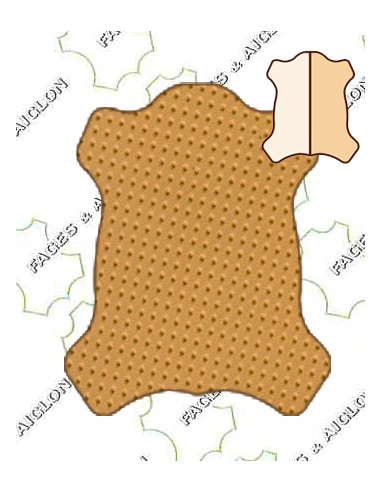 BANDE VEAU DOUBLURE TANNAGE MINERAL POINCONNE AM GOLD 0.8/1.0MM