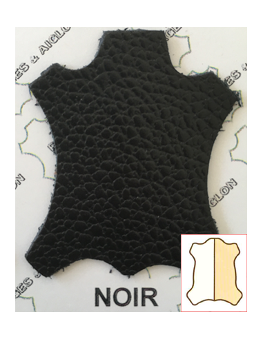BANDE DE VEAU GRAINEE NOIR - CDT 12/14