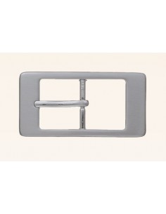 BOUCLE CEINTURE ZAMAK ACIER BYM 101653 LARGEUR 30MM NICKEL SATINE