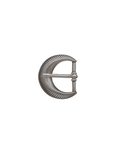 BOUCLE CEINTURE ZAMAK ACIER BYM 101816 VIEIL ARGENT