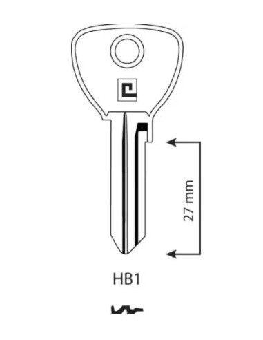 CLE/EBAUCHE HB1 - BOITE DE 100