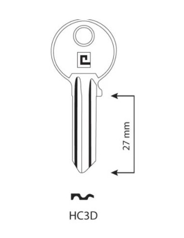CLE/EBAUCHE HC3D - BOITE DE 100