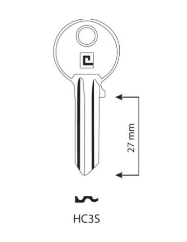 CLE/EBAUCHE HC3S - BOITE DE 100