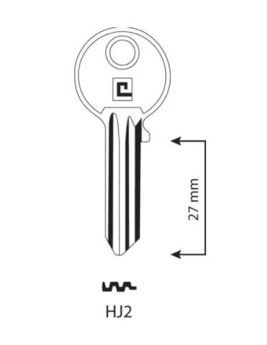 CLE/EBAUCHE HJ2 - BOITE DE 100