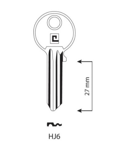CLE/EBAUCHE HJ6 - BOITE DE 100