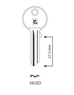 CLE/EBAUCHE HU3D - BOITE DE 100